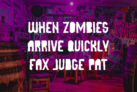 Reno Punk Font PNG with transparent background - Preview 3