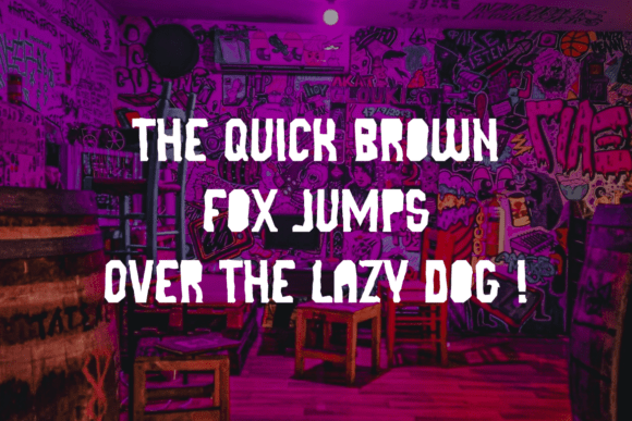 Reno Punk Font PNG with transparent background - Preview 4