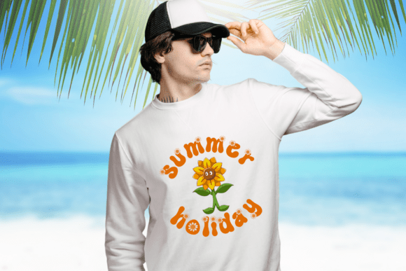 Retro Sunflower Font PNG with transparent background - Preview 2