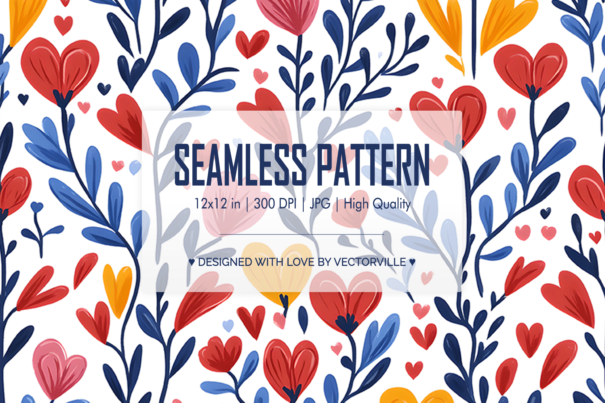 Romantic Floral Seamless Pattern Paper Graphic by Vectorville ...