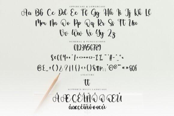Showy Font PNG with transparent background - Preview 5