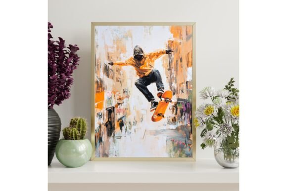 Skateboarding Wall Art Print