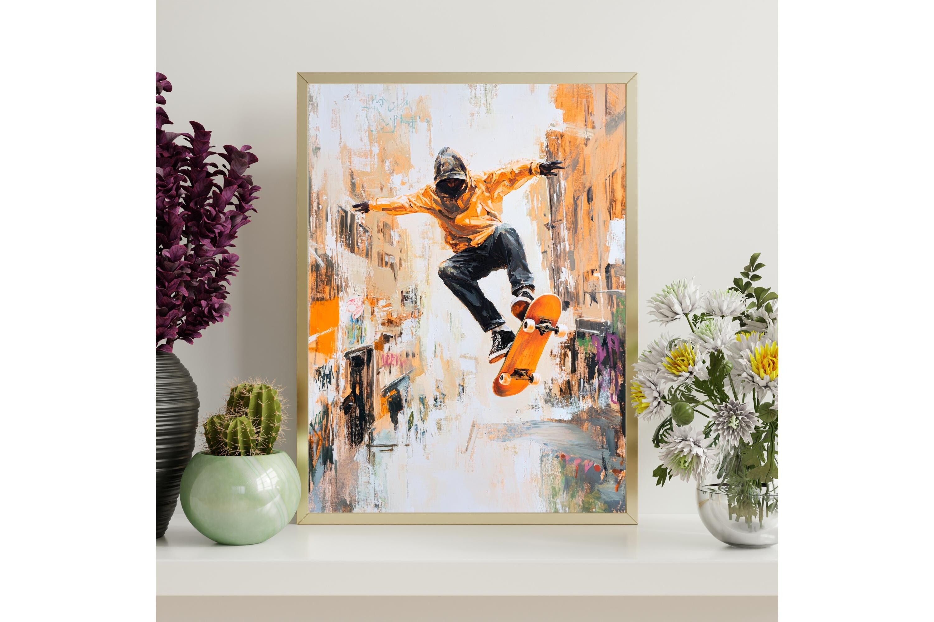 Skateboarding Wall Art Print
