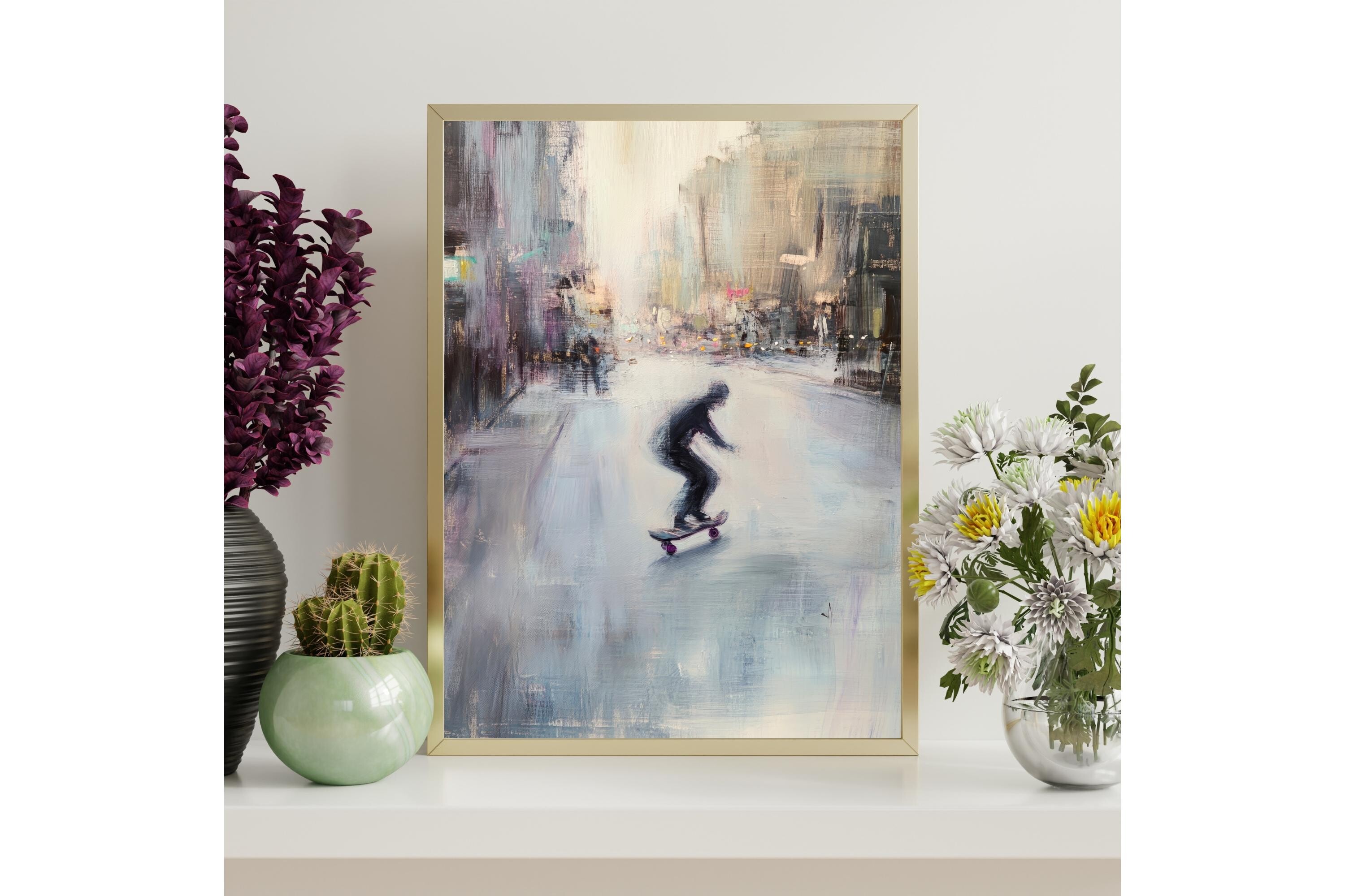 Urban Skateboarder Printable Wall Art