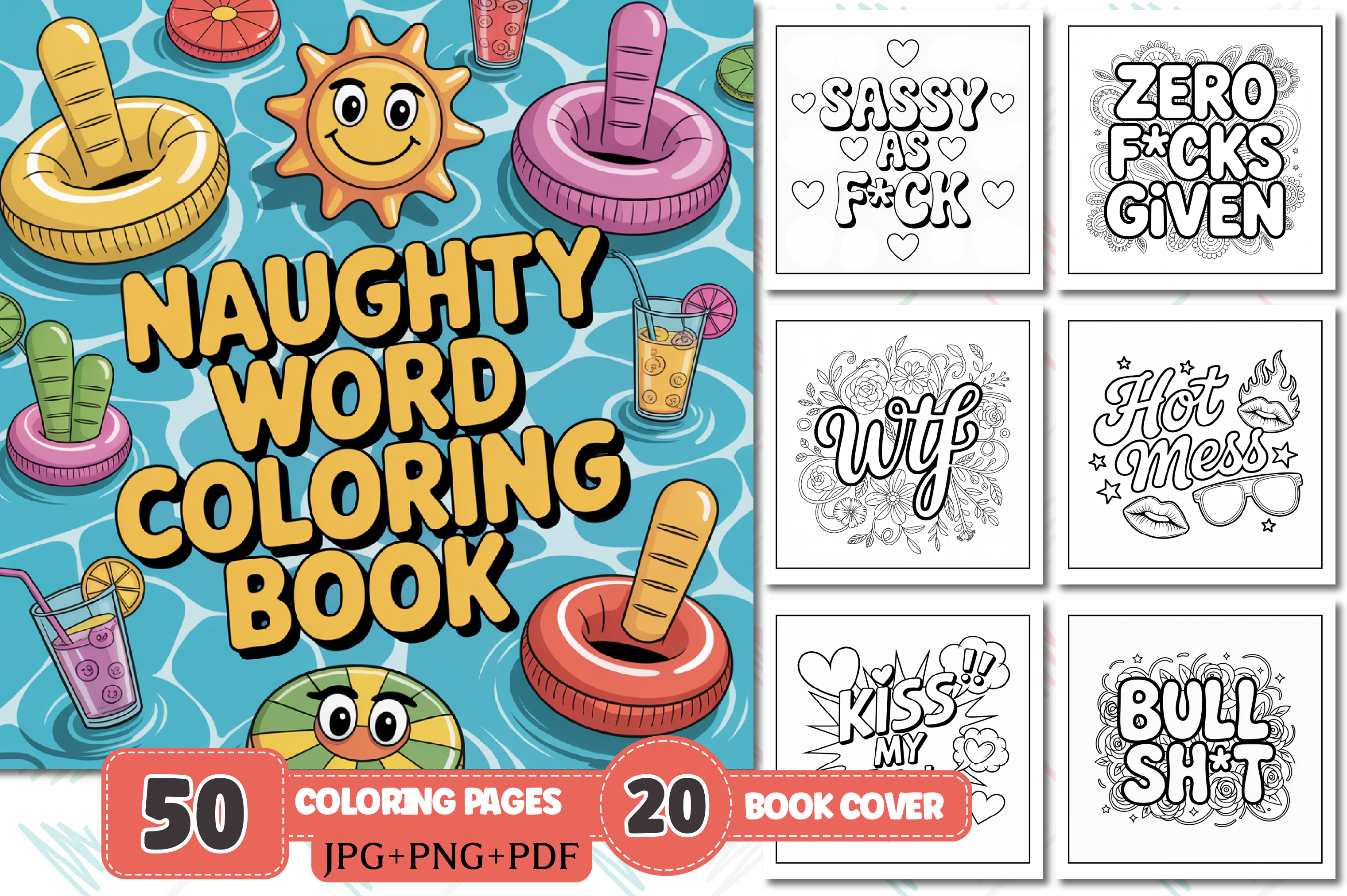 ADULT Naughty Swear Word Coloring Book