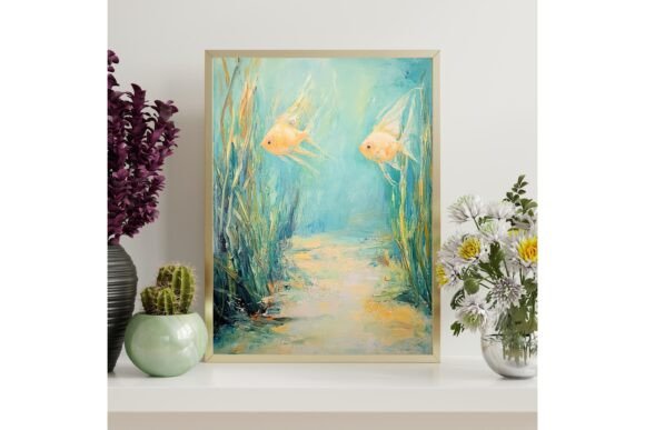 Angelfish Underwater Printable Wall Art