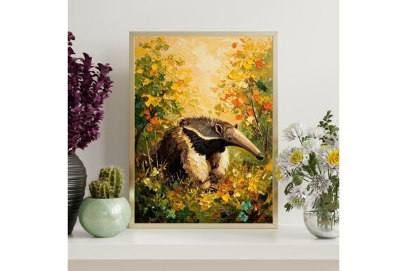 Anteater Autumn Printable Wall Art