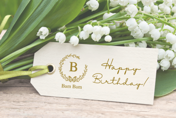 Butterfly Love Monogram Font - Preview 4