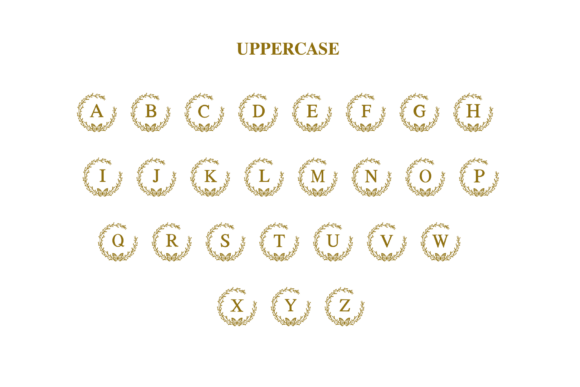 Butterfly Love Monogram Font - Preview 6