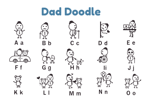 Dad Doodle Font - Preview 5