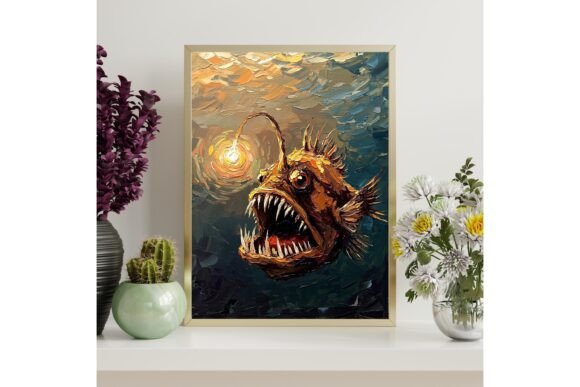 Deep Sea Anglerfish Printable Art