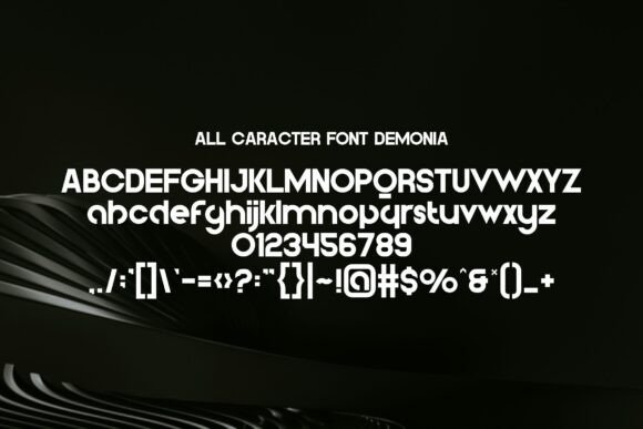 Demonia Font - Preview 1