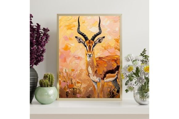 Elegant Antelope Printable Wall Art