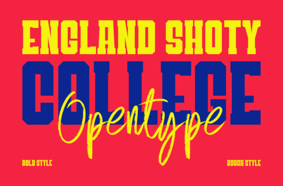 England Shoty Font PNG with transparent background - Preview 1