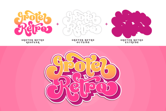 Groter Retro Font - Preview 1