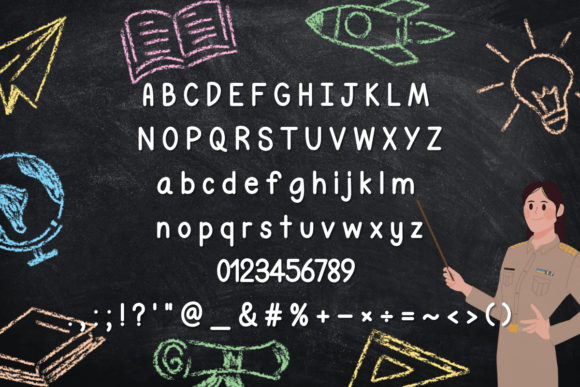 Happy Teacher Day Font - Preview 1