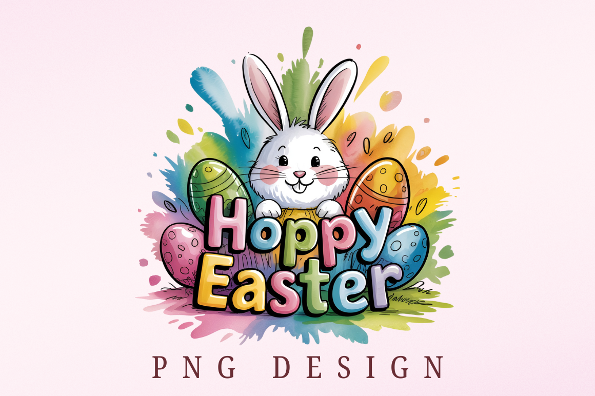 Hoppy Easter Sublimation Design Png Graphic by JR Design · Creative Fabrica