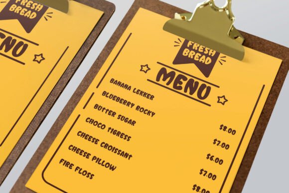 Mini Banana Font PNG with transparent background - Preview 3