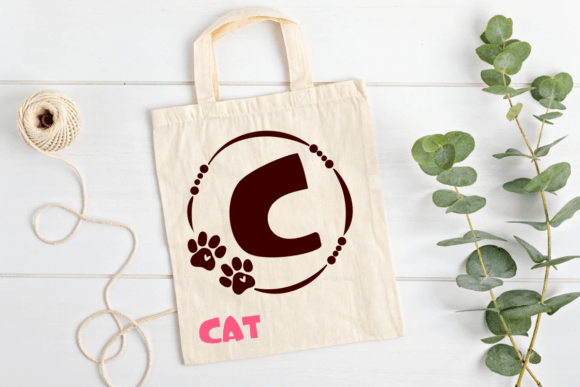 Pet Monogram Font PNG with transparent background - Preview 3