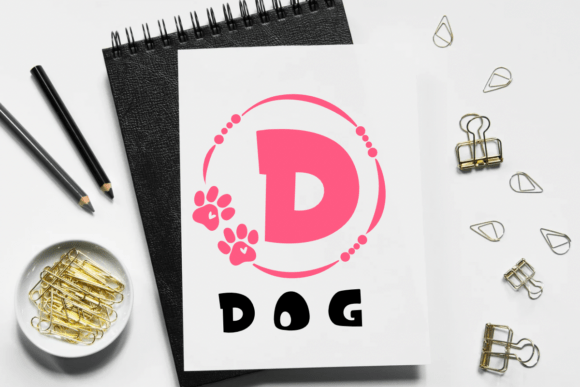 Pet Monogram Font PNG with transparent background - Preview 6