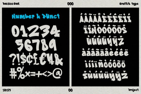 Ruizoo Gun Font PNG with transparent background - Preview 6