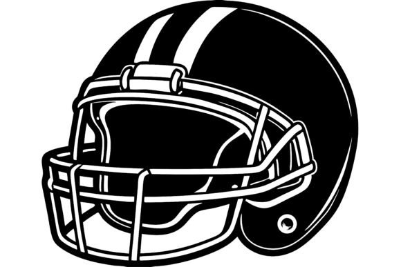 American Football Helmet Silhouette Icon