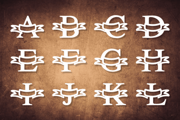 Banner Monogram Font - Preview 1