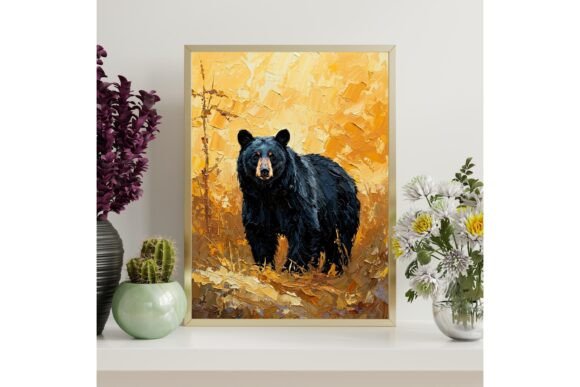 Black Bear Printable Wall Art