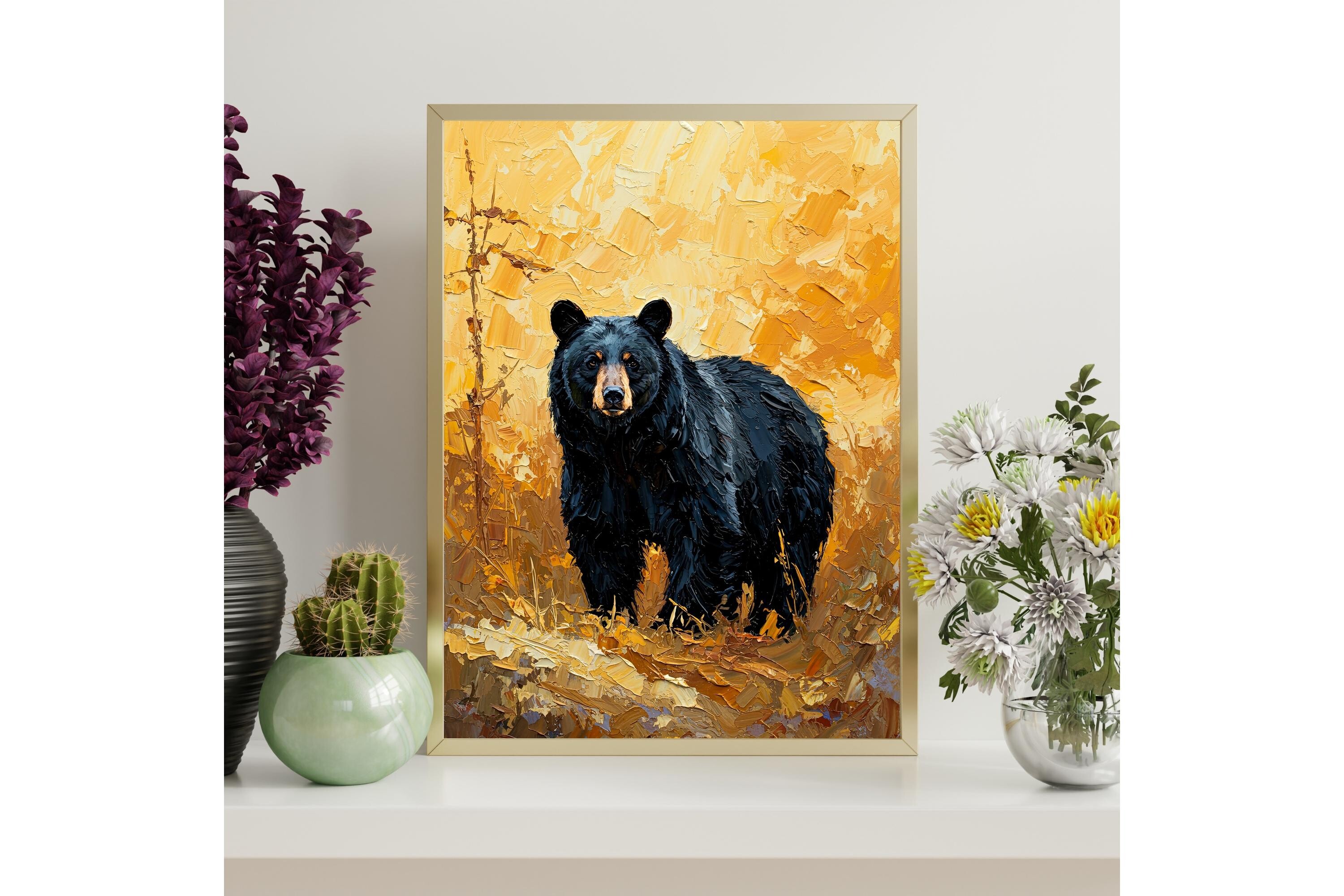Black Bear Printable Wall Art