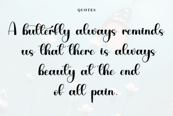 Butterfly Font - Preview 5
