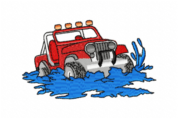 Car Embroidery Design