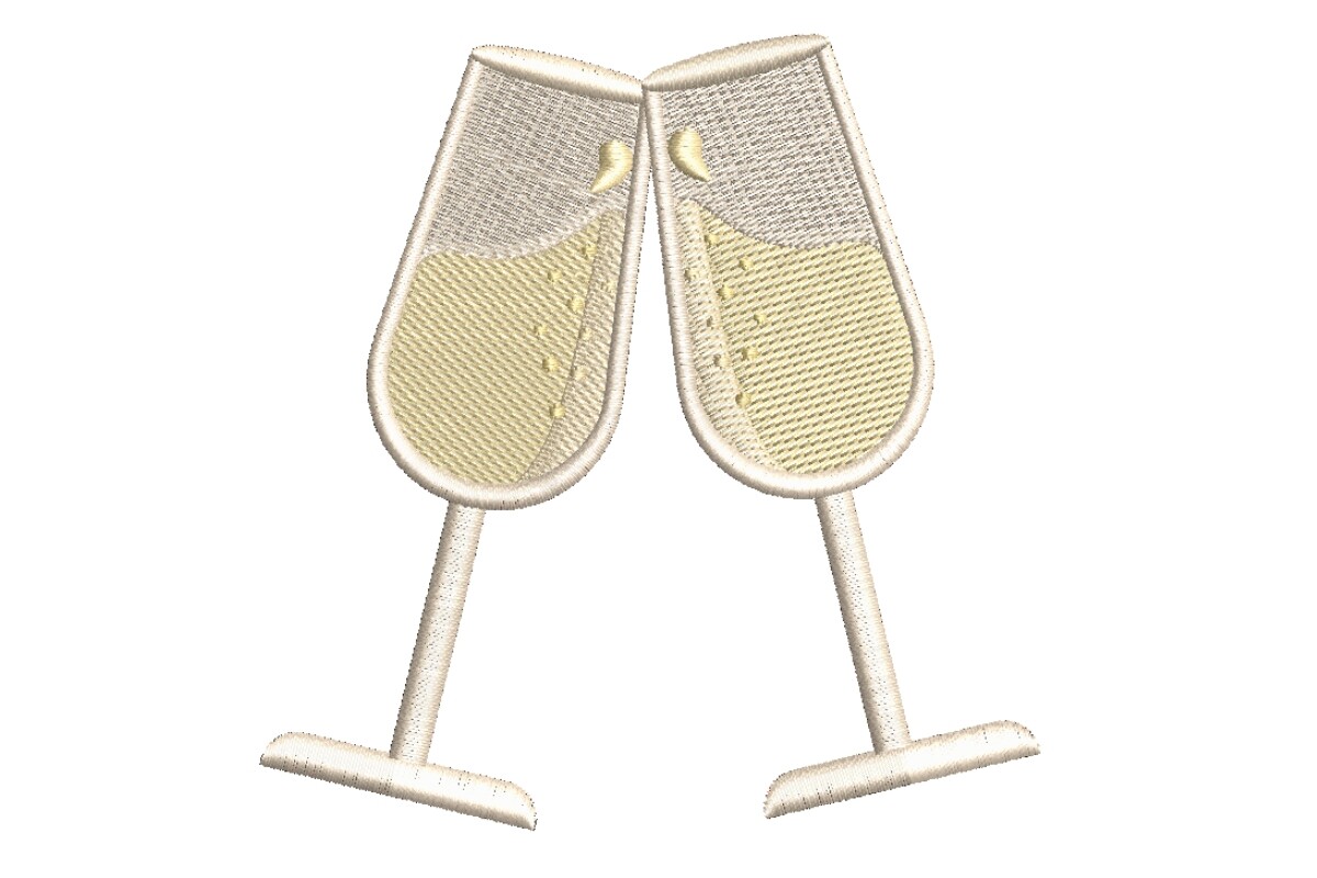 Champagne Flutes Cheers