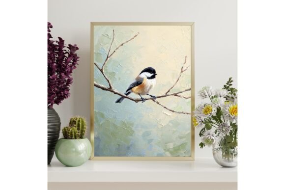 Chickadee Bird Printable Wall Art