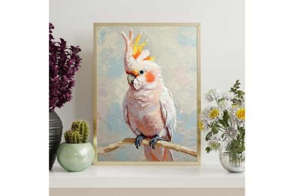 Cockatoo Parrot Printable Wall Art