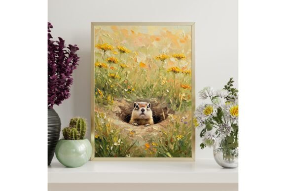 Cute Gopher Wall Art Print