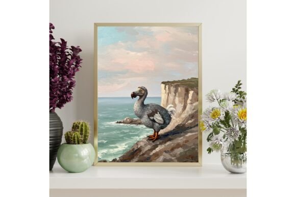 Dodo Bird Cliffside Print - Wall Art