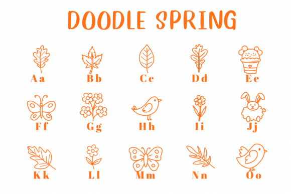 Doodle Spring Font - Preview 1