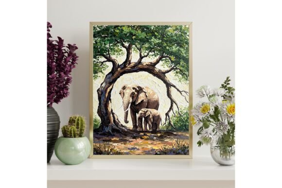 Elephant Family Printable Wall Art