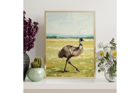 Emu Bird Printable Wall Art