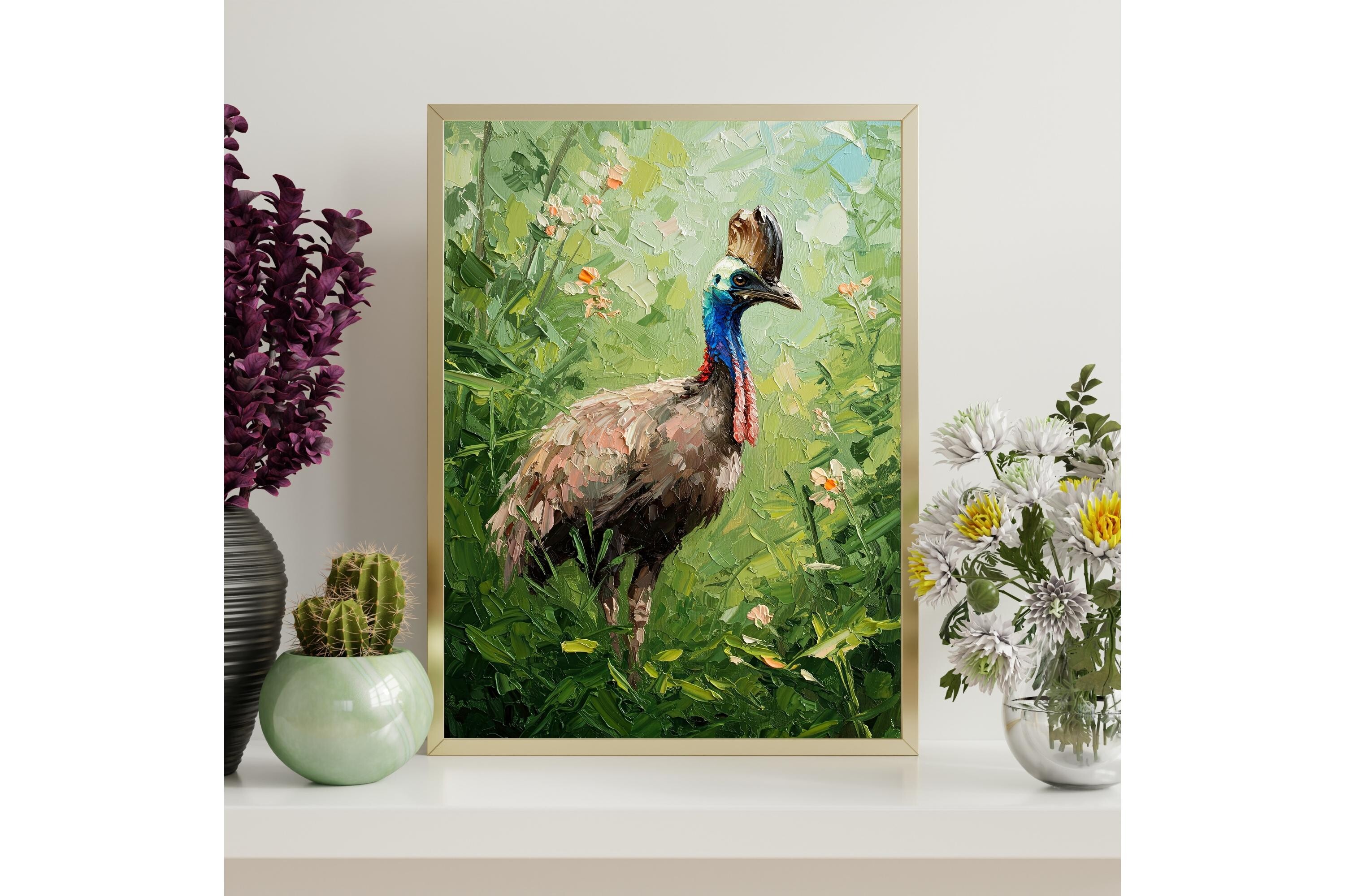 Exotic Cassowary Printable Wall Art