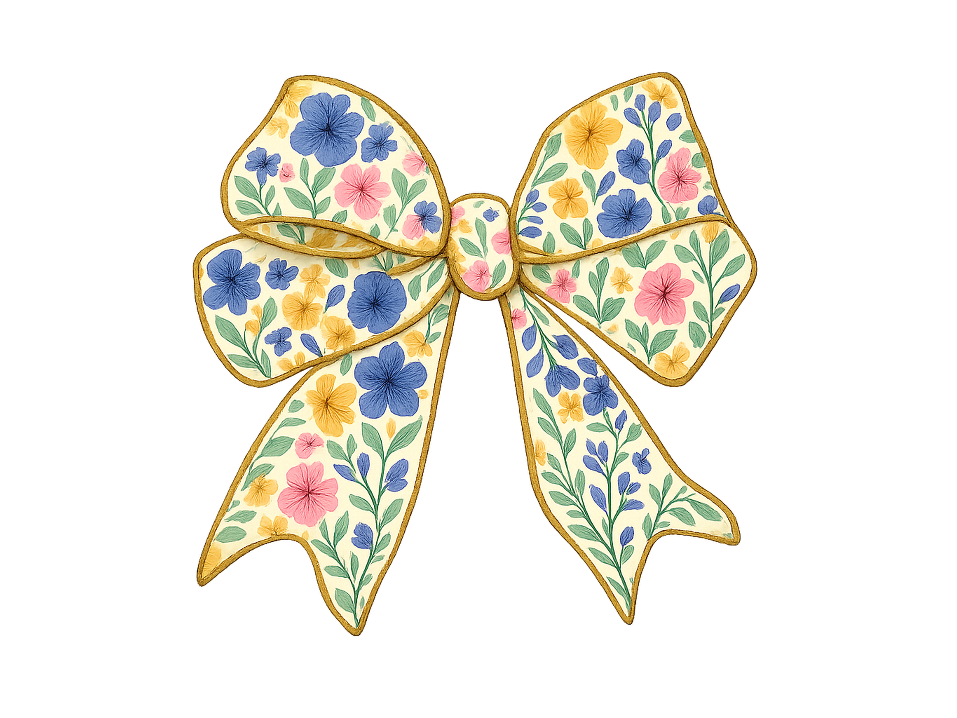 Floral Coquette Bow Girly Wildflower Png Graphic by Sofiamastery ...