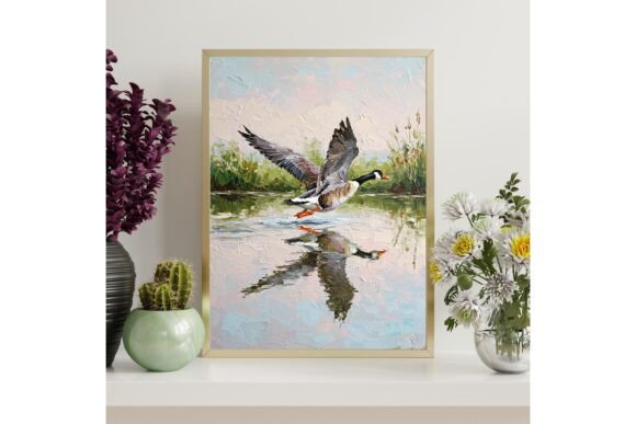 Flying Goose Printable Wall Art