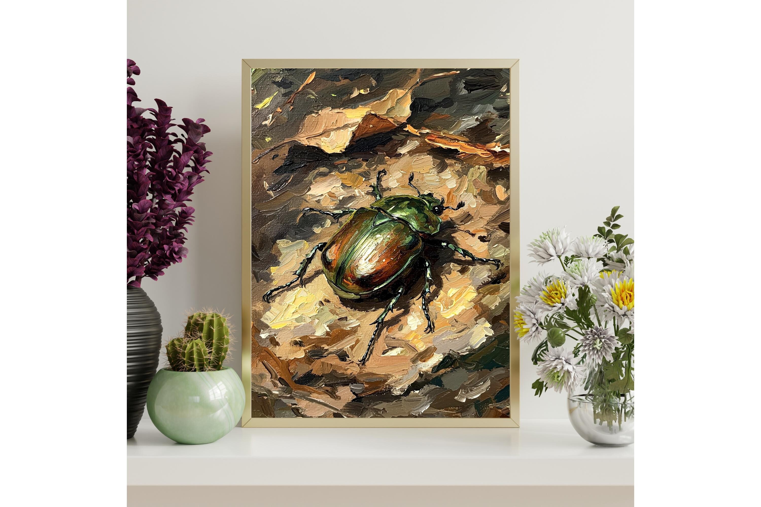 Forest Floor Beetle Printable Wall Art