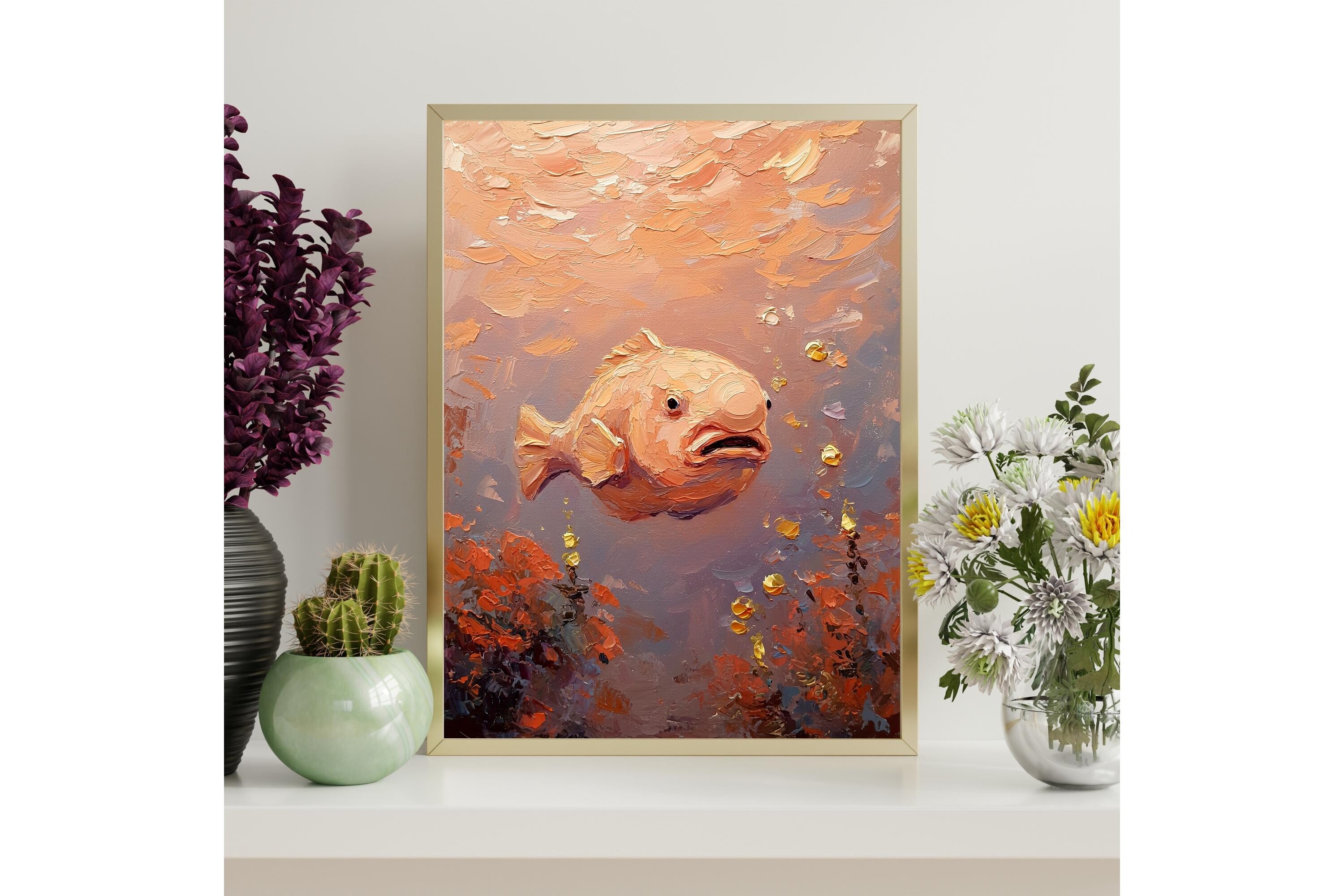 Funny Blobfish Printable Wall Art