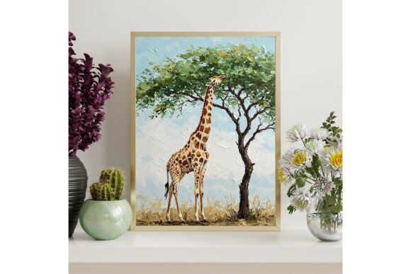 Giraffe Printable Wall Art Decor