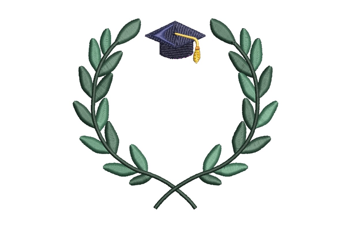 Graduation Laurel Wreath with Cap
