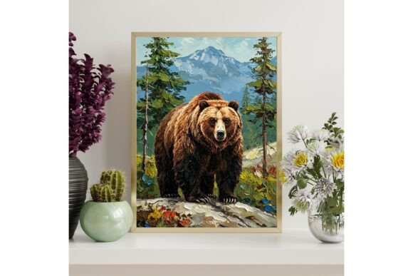 Grizzly Bear Wall Art Printable