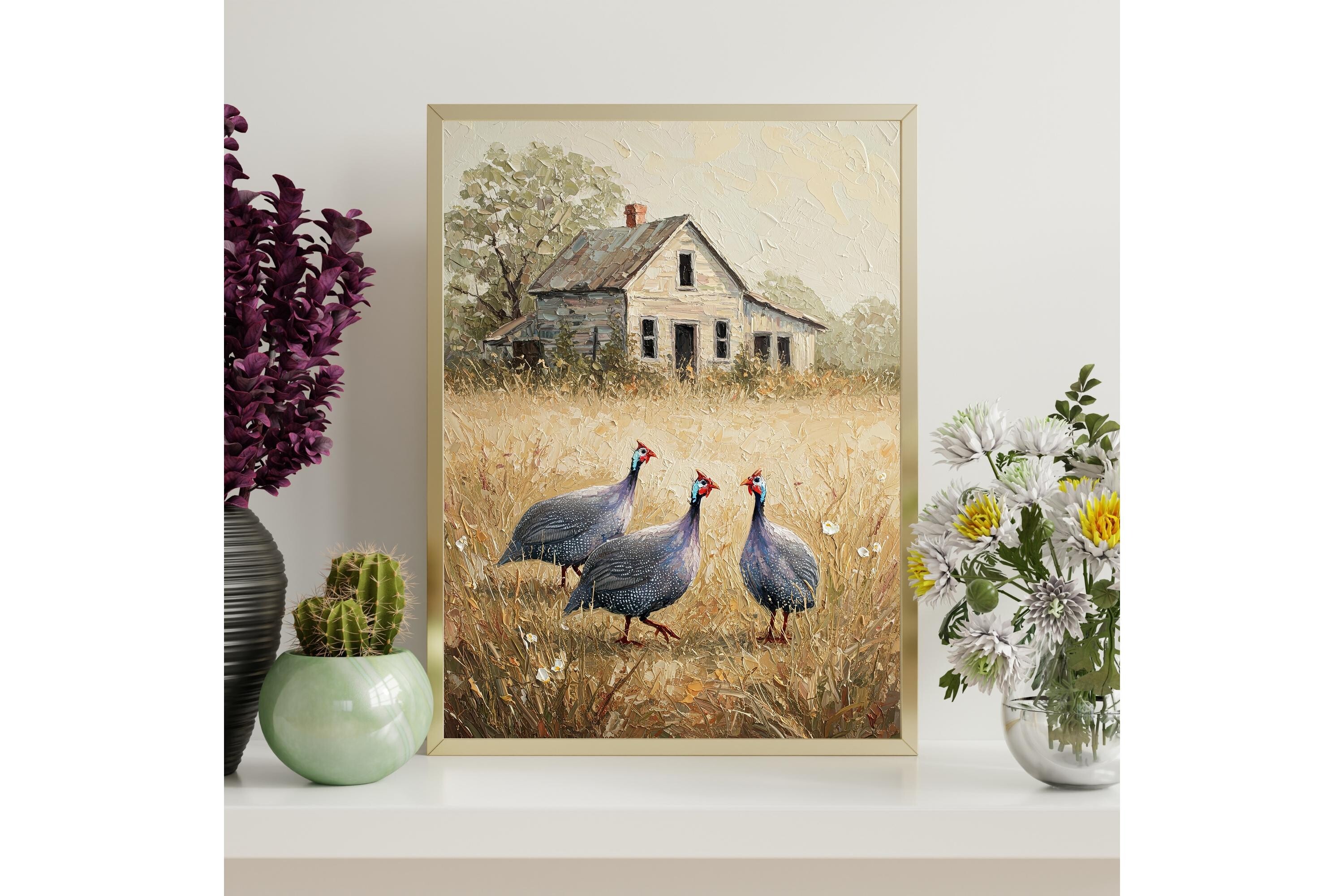 Guinea Fowl Printable Wall Art