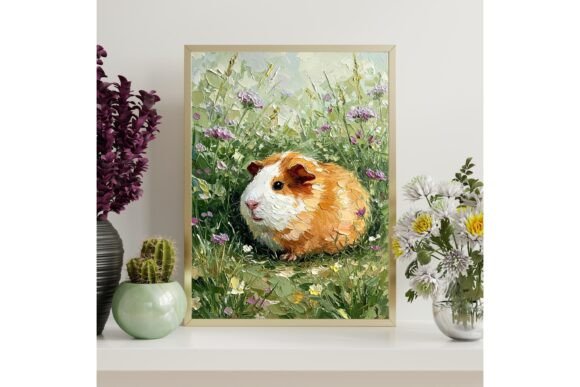 Guinea Pig Impasto Wall Art