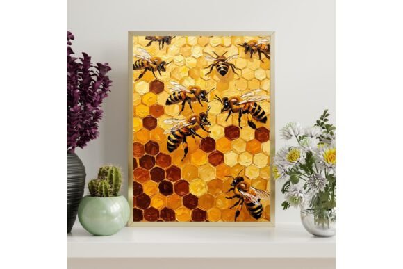 Honeybee Hive Printable Wall Art